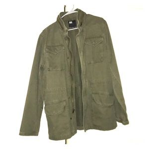 RSQ thick forest green, coat jacket.